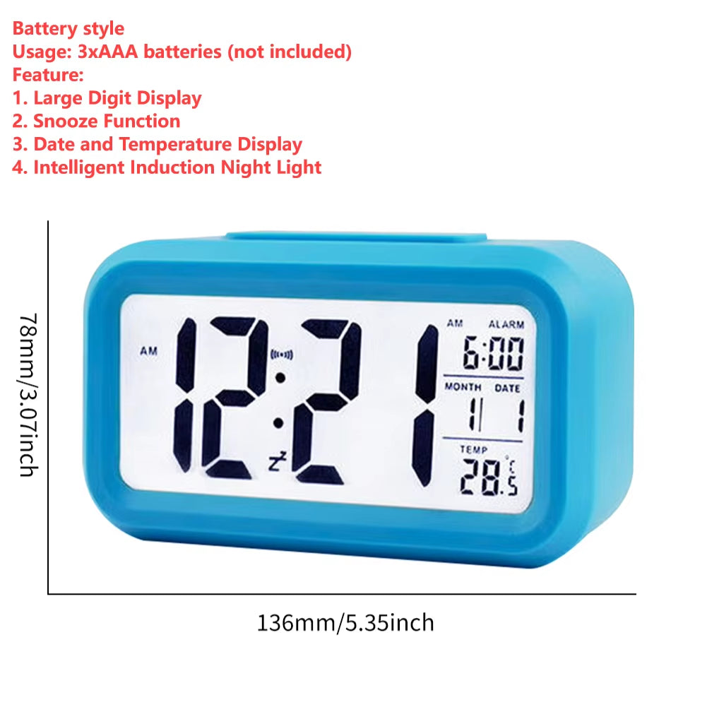 🕒 GlowTime™ Projection Alarm Clock – LED Display with Temperature & 180° Ceiling Projection
