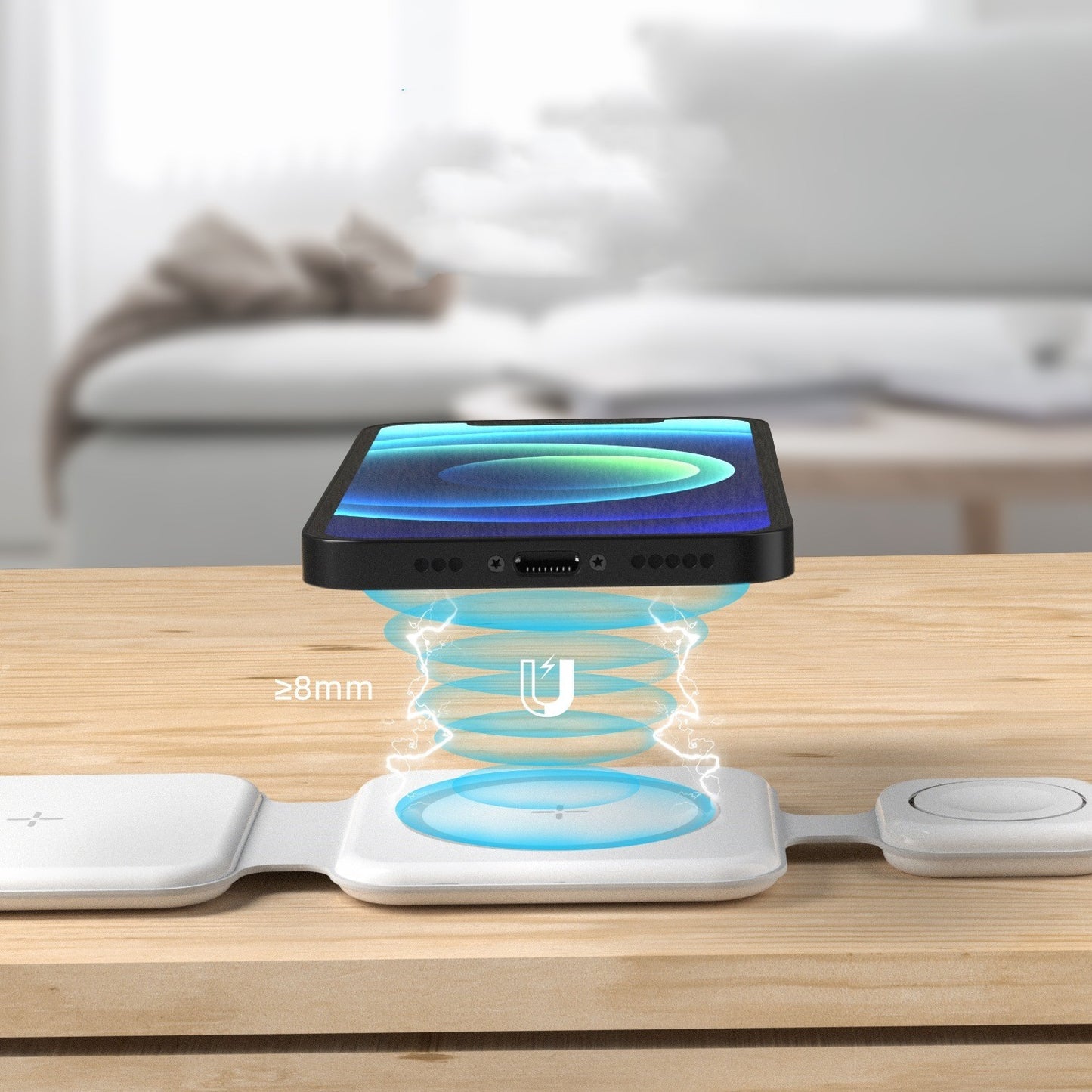 3-in-1 Magnetic Foldable Wireless Charger—Power Up Anytime, Anywhere!