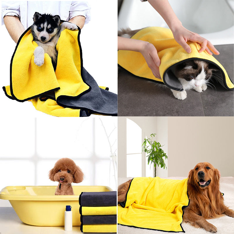 QuickDry Comfort Robe – Ultra-Absorbent Microfiber Pet Towel