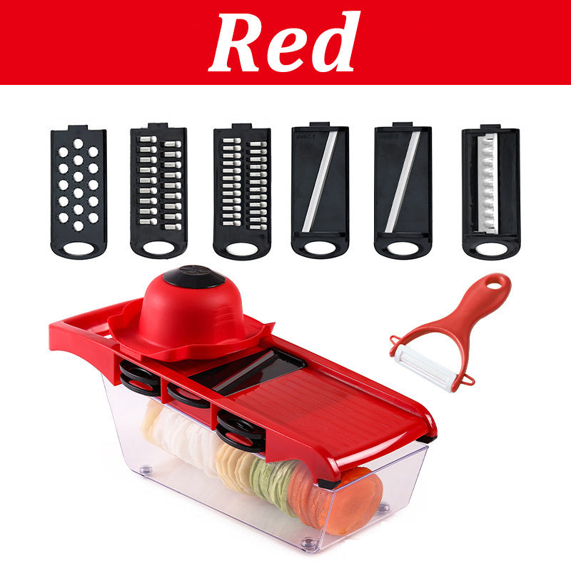 7-in-1 Multifunctional Vegetable Cutter – Effortless Slicing, Dicing & Shredding!