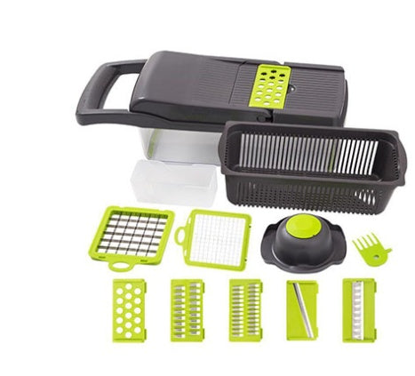 7-in-1 Multifunctional Vegetable Cutter – Effortless Slicing, Dicing & Shredding!