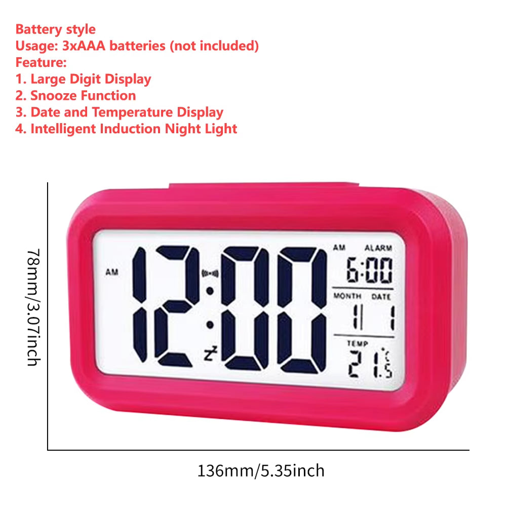 🕒 GlowTime™ Projection Alarm Clock – LED Display with Temperature & 180° Ceiling Projection