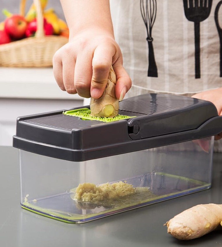 7-in-1 Multifunctional Vegetable Cutter – Effortless Slicing, Dicing & Shredding!