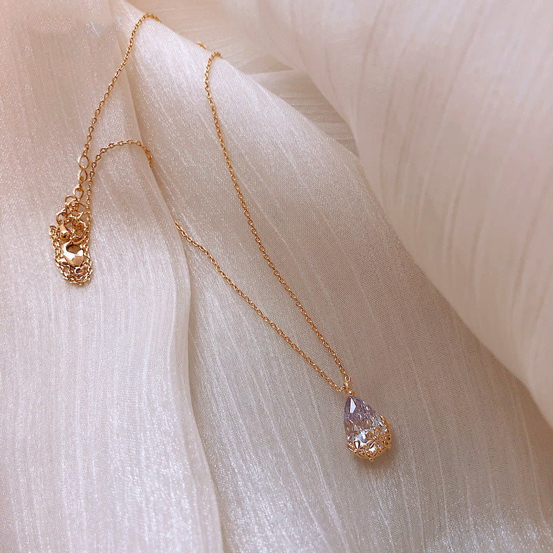 LumiDrop Crystal Pendant Necklace