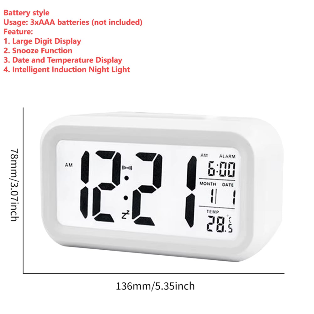 🕒 GlowTime™ Projection Alarm Clock – LED Display with Temperature & 180° Ceiling Projection