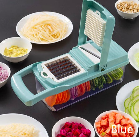 7-in-1 Multifunctional Vegetable Cutter – Effortless Slicing, Dicing & Shredding!