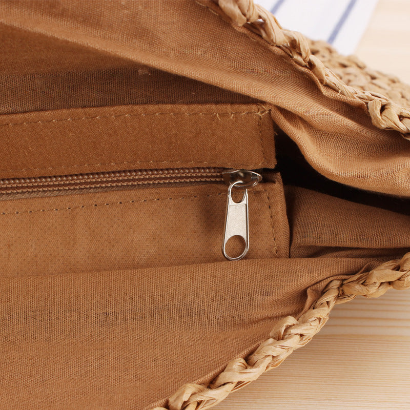 Chic Straw Beach Bag
