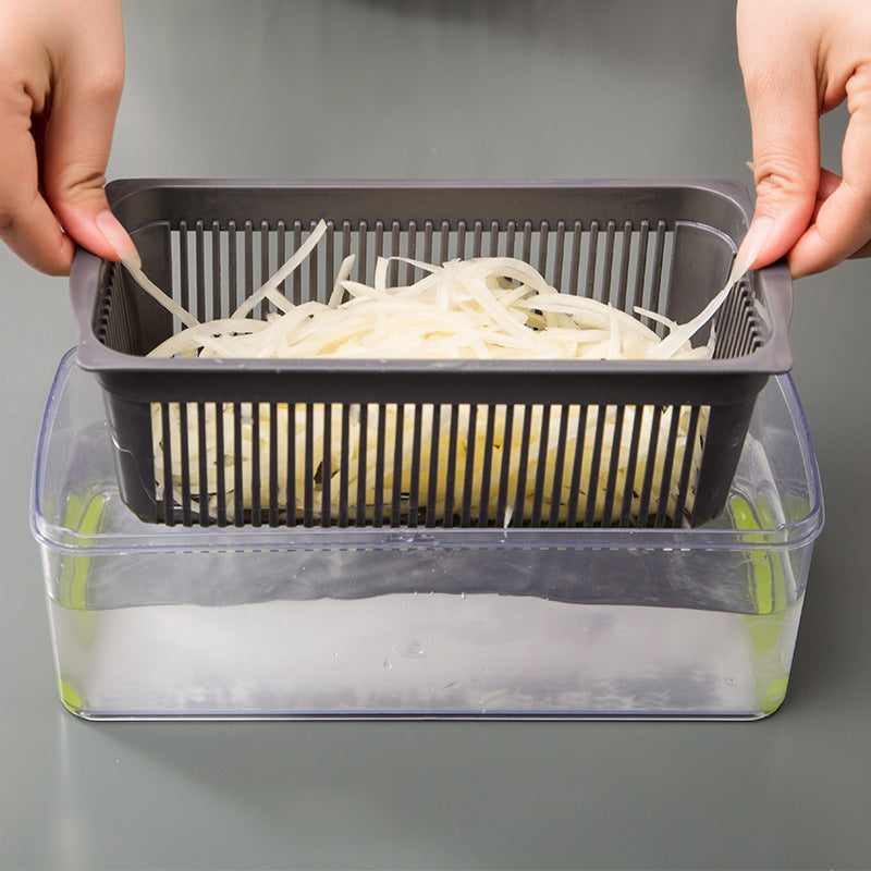7-in-1 Multifunctional Vegetable Cutter – Effortless Slicing, Dicing & Shredding!