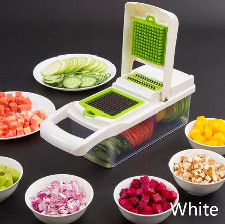 7-in-1 Multifunctional Vegetable Cutter – Effortless Slicing, Dicing & Shredding!