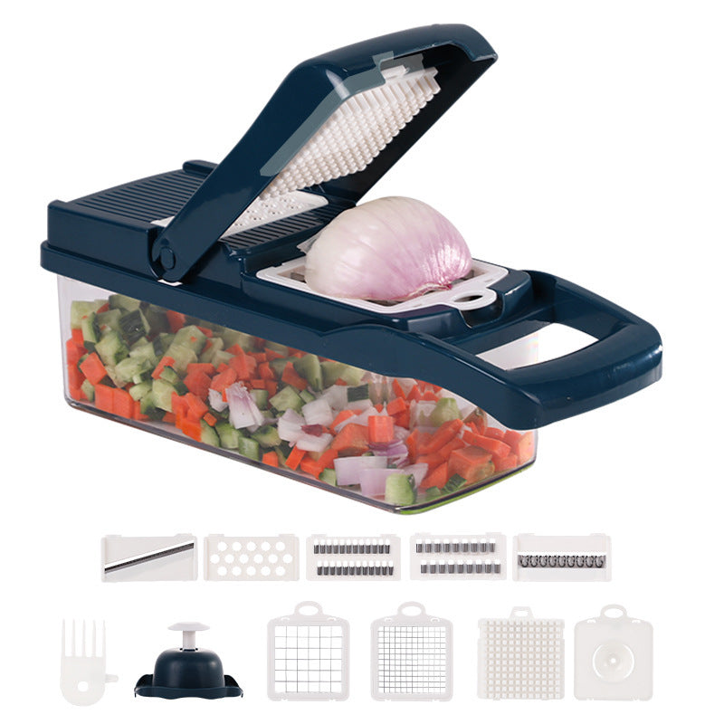 7-in-1 Multifunctional Vegetable Cutter – Effortless Slicing, Dicing & Shredding!
