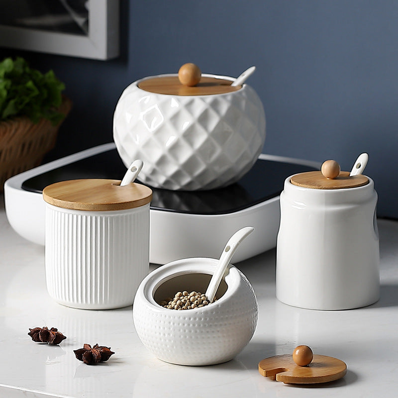 OrientalSpice Ceramic Storage Jars – Elegant Chinese-Inspired Kitchen Collection