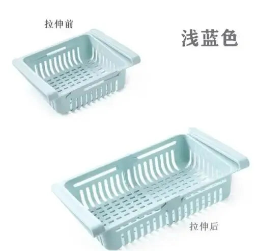 🧊 Maximize Your Kitchen Space – Multi-Functional Refrigerator Storage Basket