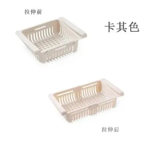 🧊 Maximize Your Kitchen Space – Multi-Functional Refrigerator Storage Basket