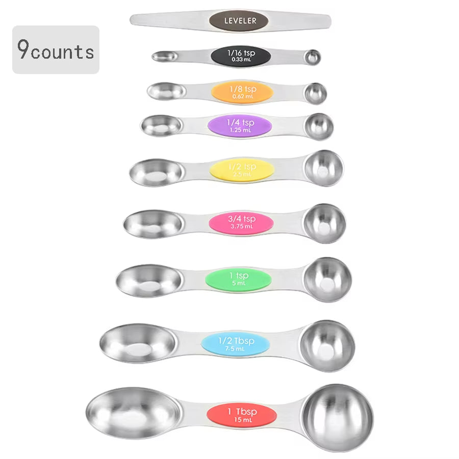 π Effortless Precision in Every Pinch β 8-Piece Magnetic Measuring Spoon Set