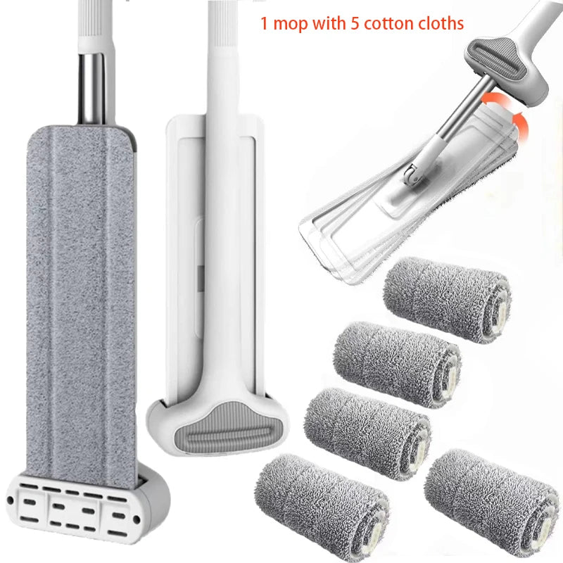 🧼 Revolutionize Your Cleaning Routine with the Magic Hands-Free Squeeze Mop