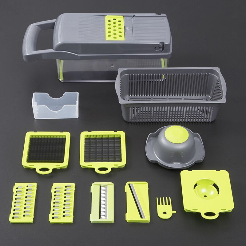 7-in-1 Multifunctional Vegetable Cutter – Effortless Slicing, Dicing & Shredding!