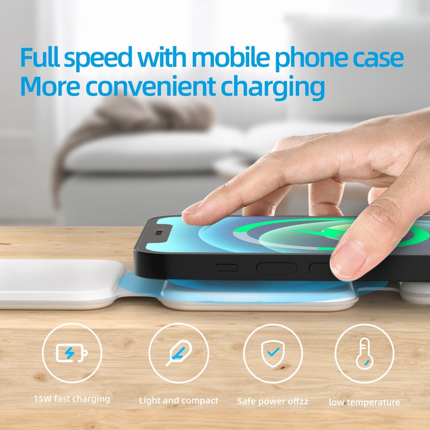3-in-1 Magnetic Foldable Wireless Charger—Power Up Anytime, Anywhere!