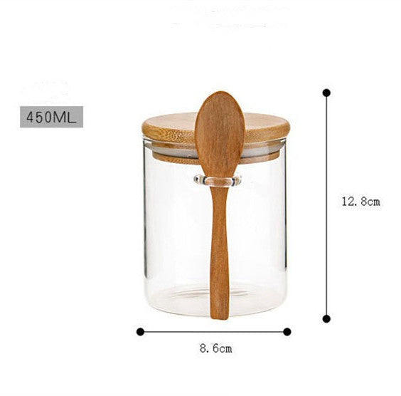 Elegant Glass Spice & Seasoning Storage Jar – Keep Your Kitchen Fresh & Organized!