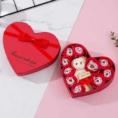 EverBloom Heart-Shaped Rose Soap Gift Box