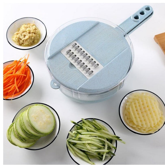 Ultimate 8-in-1 Vegetable Slicer & Grater – Speed Up Meal Prep, Effortless Cutting, & Mess-Free Cooking! ️