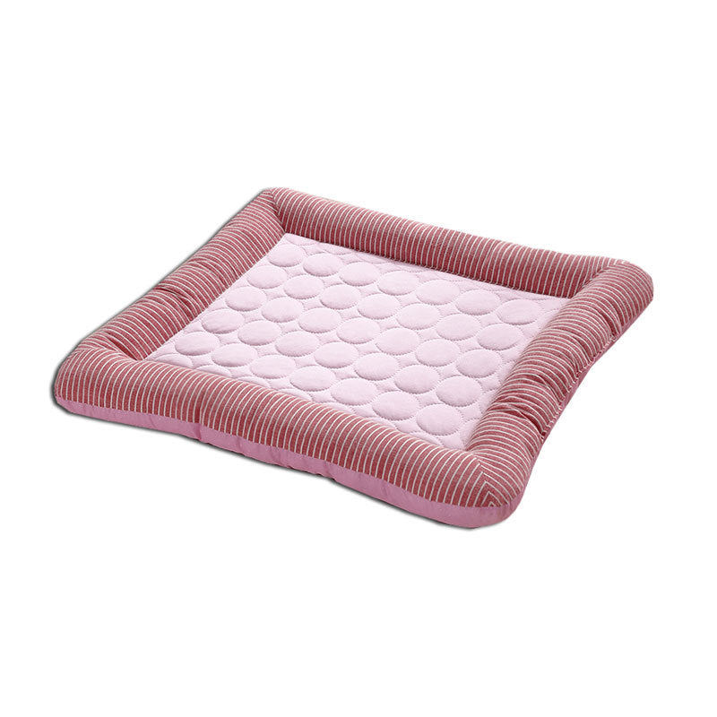 Pet Cooling Pad Bed For Dogs Cats Puppy Kitten Cool Mat Pet Blanket Ice Silk Material Soft For Summer Sleeping  Blue Breathable