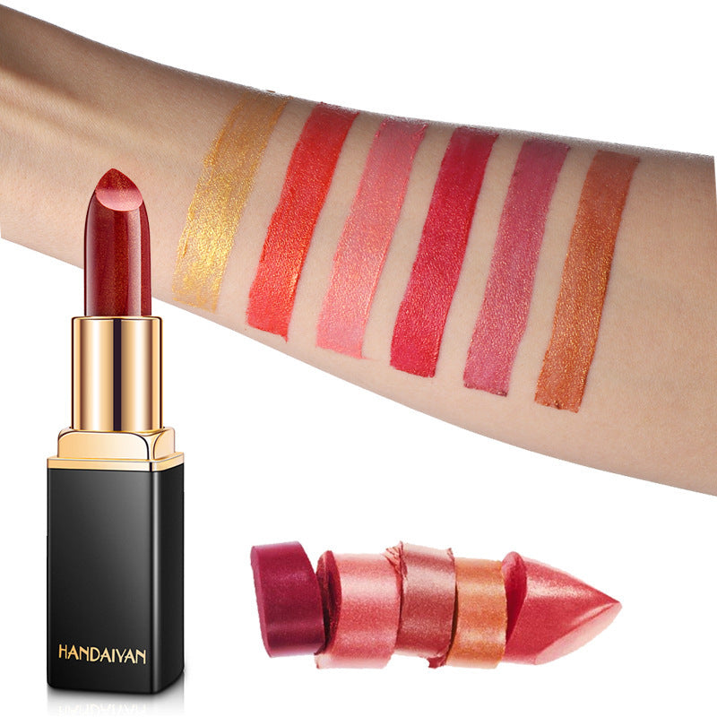 LustrousGlow Metallic Lipstick