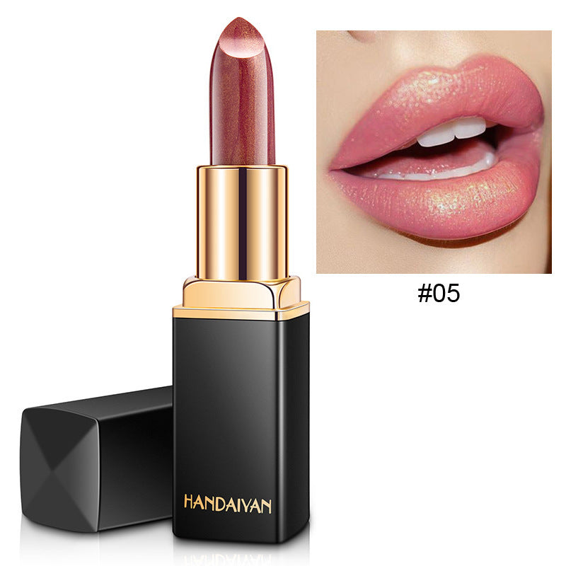 LustrousGlow Metallic Lipstick