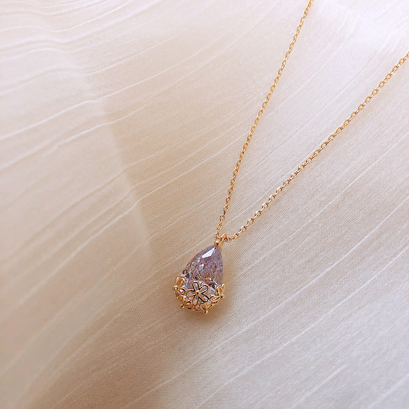 LumiDrop Crystal Pendant Necklace