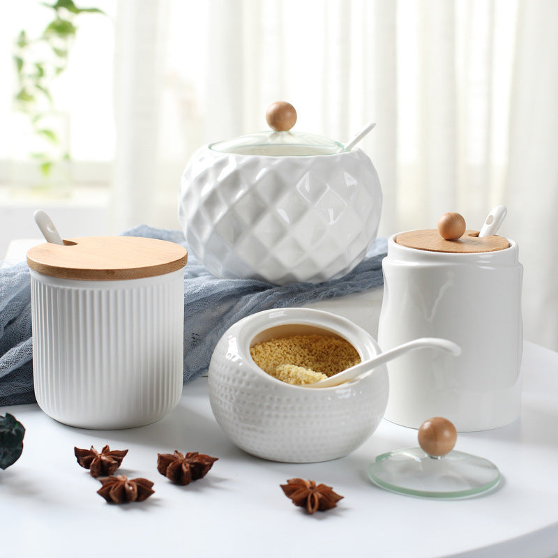 OrientalSpice Ceramic Storage Jars – Elegant Chinese-Inspired Kitchen Collection