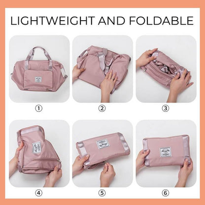 ️ The Ultimate Foldable, Waterproof Gym, Travel & Shopping Bag—Your All-in-One Carryall!