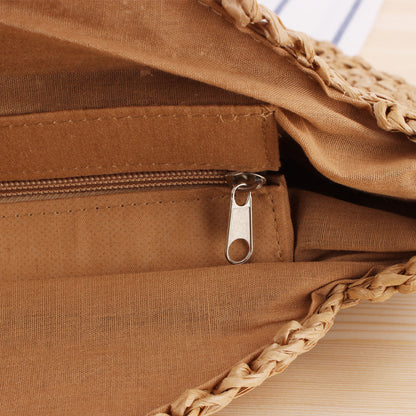 Chic Straw Beach Bag