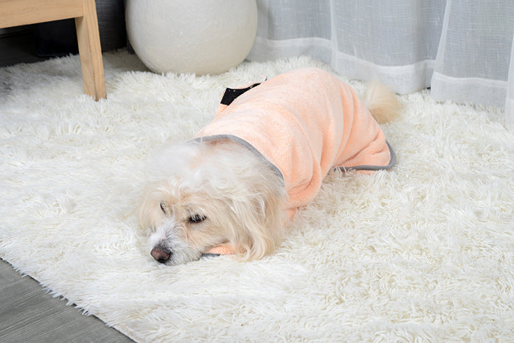 DryPaws Microfiber Pet Bathrobe – 4-in-1 Comfort Solution