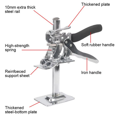 Tile Height Adjuster Elevator Tool Multifunction Labor-Saving Arm Jack Door Panel Drywall Lifting Hand Lifting Tool Lifter