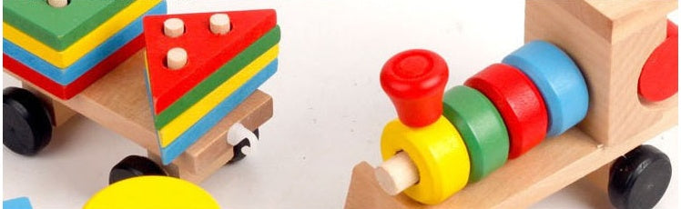 Wooden Train Puzzle Set