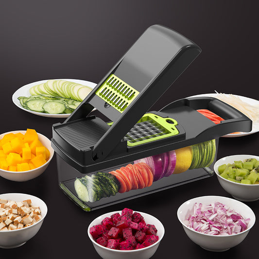7-in-1 Multifunctional Vegetable Cutter – Effortless Slicing, Dicing & Shredding!