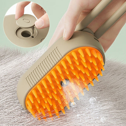 Cat & Dog Gentle Steam Grooming Brush