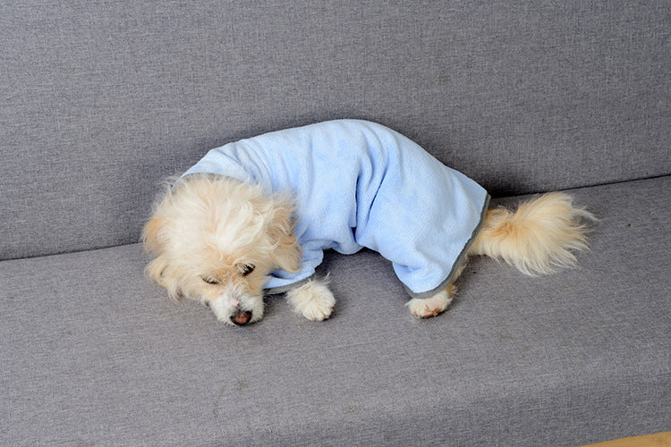 DryPaws Microfiber Pet Bathrobe – 4-in-1 Comfort Solution