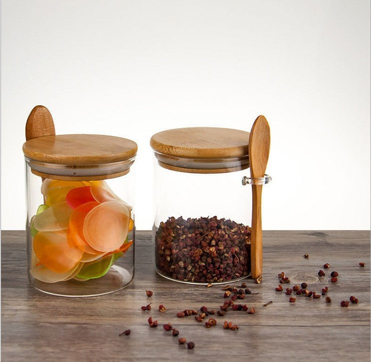 Elegant Glass Spice & Seasoning Storage Jar – Keep Your Kitchen Fresh & Organized!
