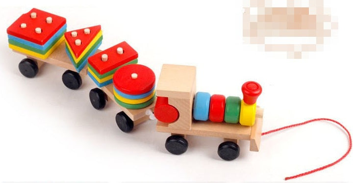 Wooden Train Puzzle Set