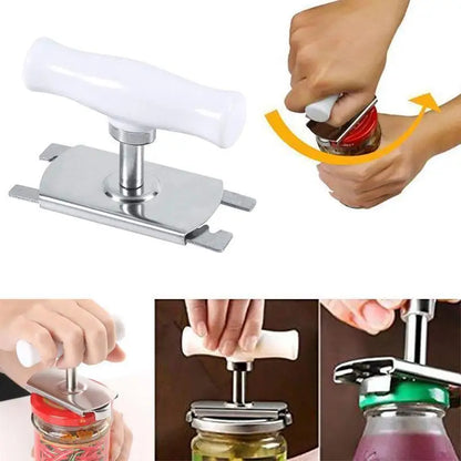 Effortless Arthritis Jar Opener Adjustable Jar Opener Stainless Steel Lids off Jar Opener Bottle Opener Can Opener