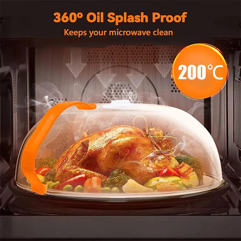 🔥 CleanWave™ Microwave Splatter Cover – Keep Your Microwave Spotless!