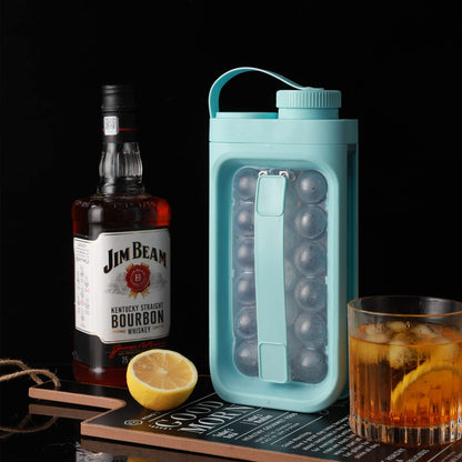 Chill & Sip: 2-in-1 Ice Ball Maker & Water Kettle