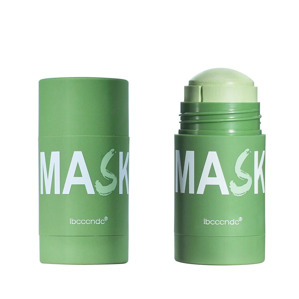 40G Face Mask Green Tea Clay Oil Control Deep Cleaning Blackhead Remover Purifying Shrinks Pores Nourishing Acne Treatment