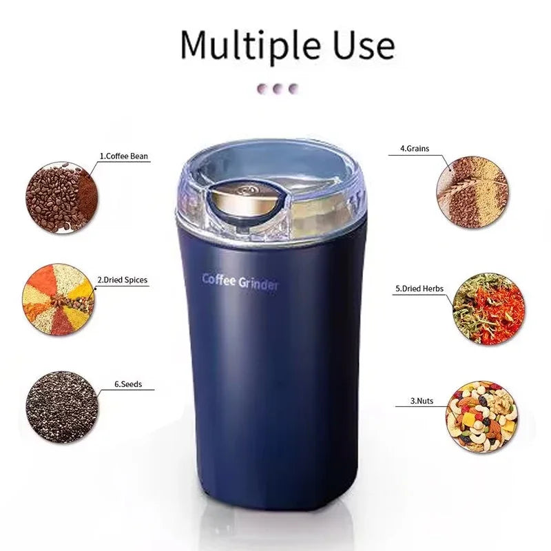 ⚡ GrindPro™ 2024 – Multi-Purpose Mini Electric Grinder for Coffee, Spices & More