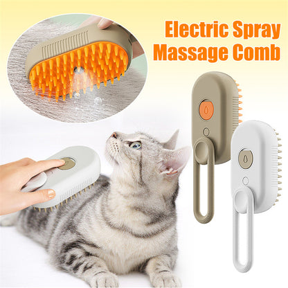 Cat & Dog Gentle Steam Grooming Brush