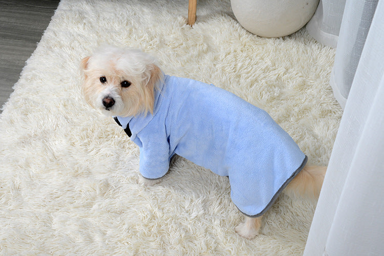 DryPaws Microfiber Pet Bathrobe – 4-in-1 Comfort Solution