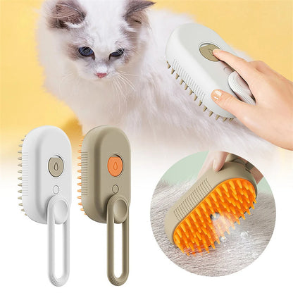 Cat & Dog Gentle Steam Grooming Brush