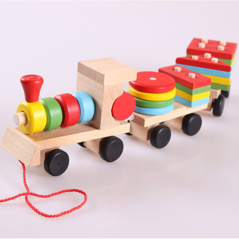 Wooden Train Puzzle Set