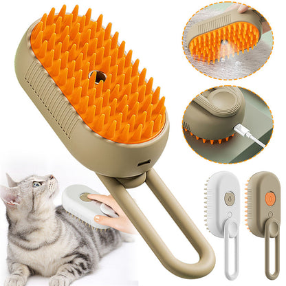 Cat & Dog Gentle Steam Grooming Brush