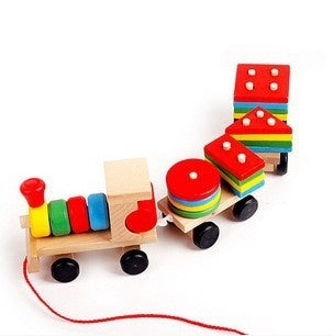 Wooden Train Puzzle Set